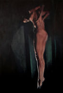 hanging figure 12 oil on canvas 40x68inches