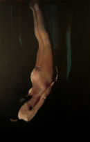 hanging figure 10 oil on canvas 42x66inches