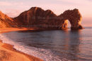 a classic sunset at Durdle Door