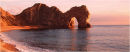a classic panoramic sunset at Durdle Door