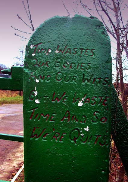 The gatepost to the airfield