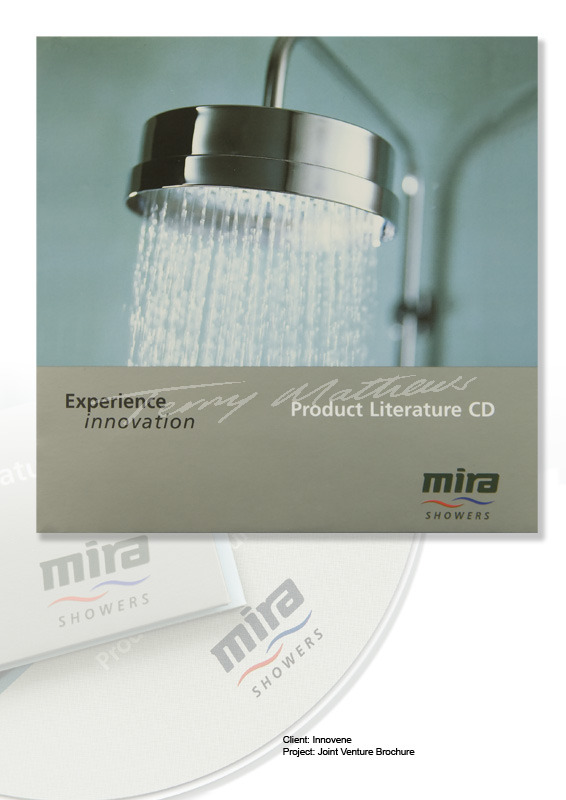 Mira Showers promotional CD-Rom and Jacket