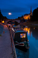 Bath Longboats by moonlight