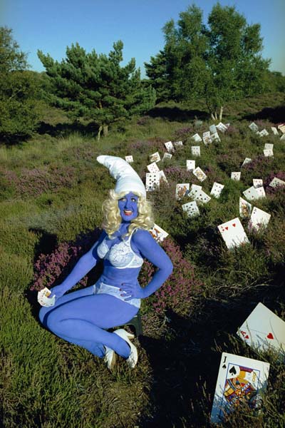 Smurfette (Self Portrait)