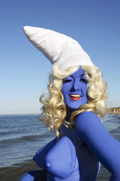 Smurfette (Self Portrait)