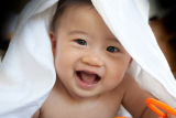 Having fun while photographing babies