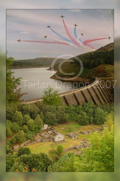 Red Arrows Over Clywedog Dam