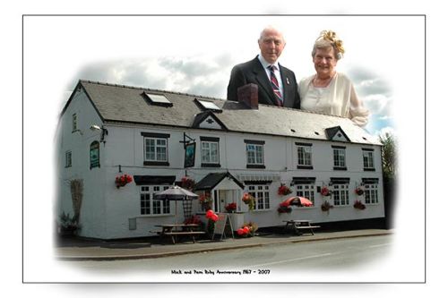 Portrait of the Railway Inn Forden Welshpool