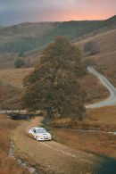 Rally car in Wales