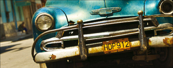 Blue Car Cuba 1