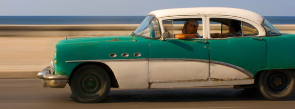Car on the move