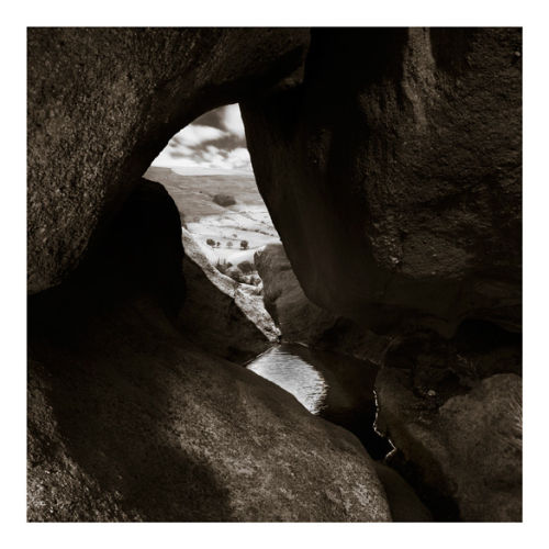 View through Ramshaw Rocks, Peak District