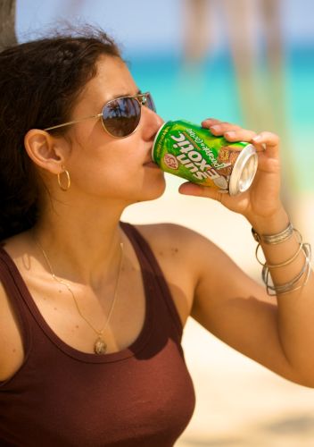 Model drinking Sun Exotic